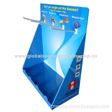 Counter Display with One Row Hook, Can Hang Different Items/Strong/Stable/Durable/Easy to Assemble